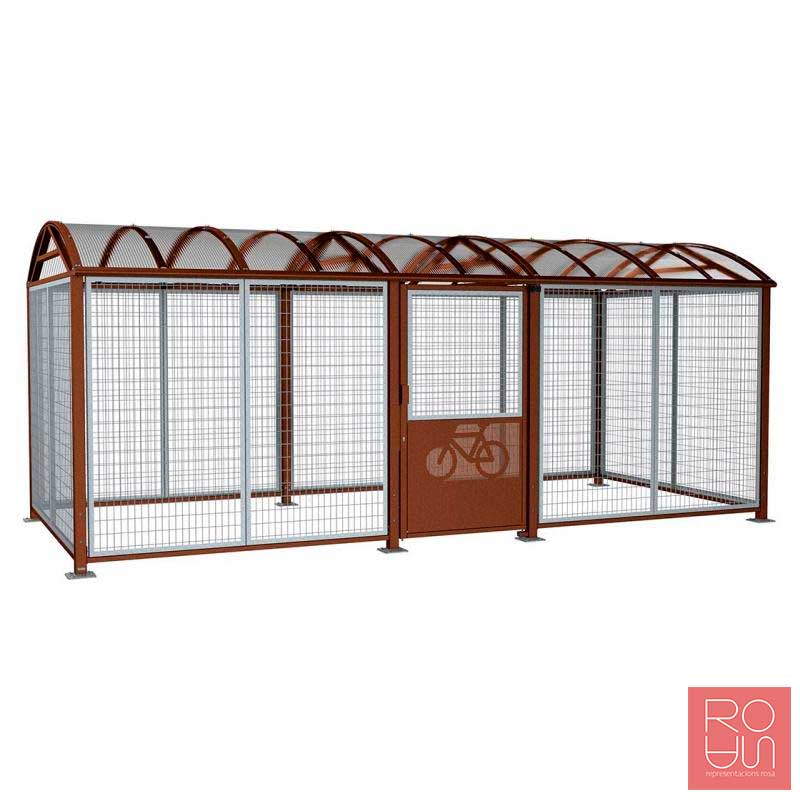 Refugi per bicicletes i motos Bòveda XL amb porta